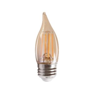 Keystone KT-LED4.5FCA11-E26-822-A 4.5W E26 Dimmable Amber Bent-Tip CA11 LED Bulb