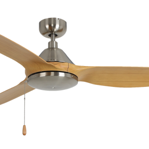 ROYAL PACIFIC 1072BN-NM-PC COLIBRI 60" 3-BLADE CEILING FAN BRUSHED NICKEL / NATURAL MAPLE - PULL CHAIN INCLUDED