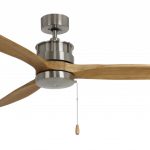 ROYAL PACIFIC 1073BN-NM-PC TORQUE 52" 3-BLADE CEILING FAN BRUSHED NICKEL / NATURAL MAPLE - PULL CHAIN INCLUDED