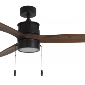ROYAL PACIFIC 1073LED-OB-WT-PC TORQUE 52" 3-BLADE CEILING FAN W/ PULL CHAIN OIL-RUBBE BRONZE / WALNUT - LED LIGHT KIT
