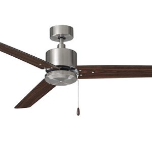 ROYAL PACIFIC 1074BN-WT ALDEA II 52" 3-BLADE CEILING FAN BRUSHED NICKEL / WALNUT
