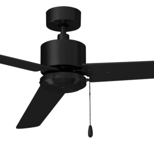 ROYAL PACIFIC 1074MBK-MBK ALDEA II 52" 3-BLADE CEILING FAN MATTE BLACK