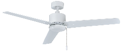 ROYAL PACIFIC 1074WW-WW ALDEA II 52" 3-BLADE CEILING FAN WHITE