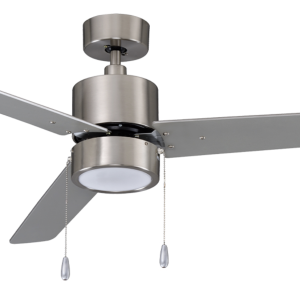 ROYAL PACIFIC 1074LED-BN-BN ALDEA II 52" 3-BLADE CEILING FAN W/ PULL CHAIN BRUSHED NICKEL - LED LIGHT KIT