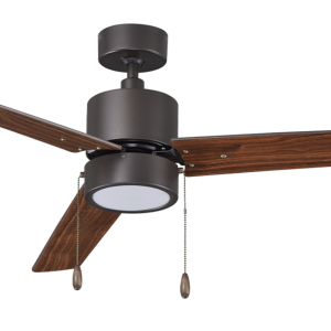 ROYAL PACIFIC 1074LED-OB-WT ALDEA II 52" 3-BLADE CEILING FAN W/ PULL CHAIN OIL-RUBBED BRONZE / WALNUT - LED LIGHT KIT