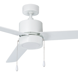 ROYAL PACIFIC 1074LED-WW-WW ALDEA II 52" 3-BLADE CEILING FAN W/ PULL CHAIN WHITE - LED LIGHT KIT
