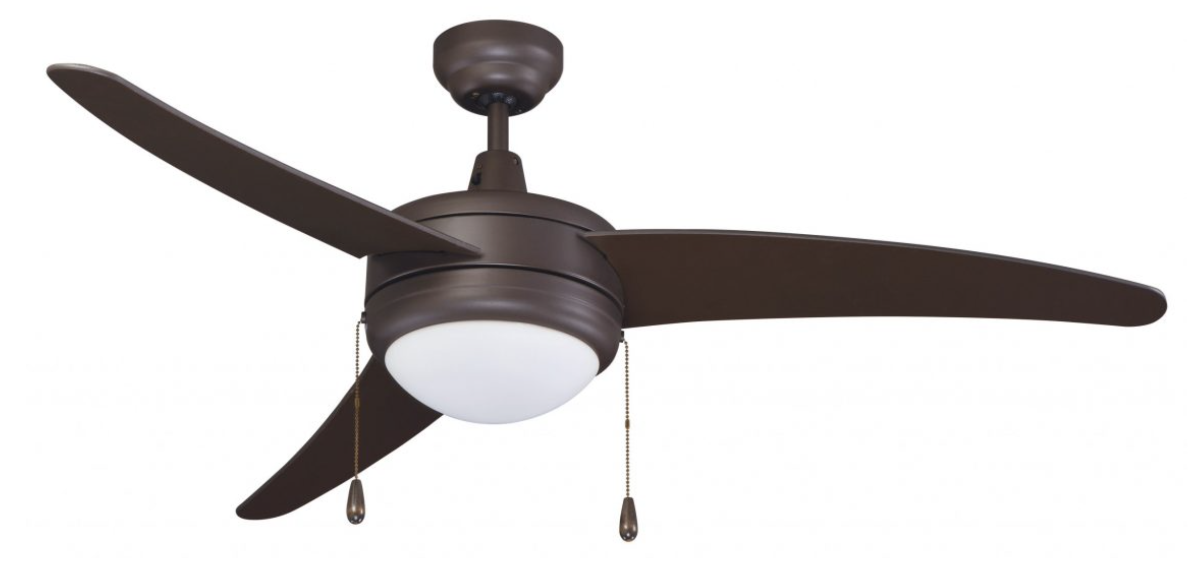 ROYAL PACIFIC 1078OB-OB-E26-L CONTEMPO I 50" 3 CURVED BLADE CEILING FAN OIL-RUBBED BRONZE - E26 LED LIGHT KIT