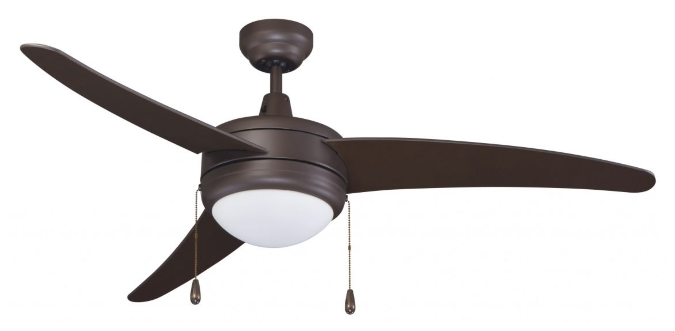 ROYAL PACIFIC 1078LED-BN-BN CONTEMPO I 50" 3 CURVED BLADE CEILING FAN BRUSHED NICKEL - INTEGRAL LED LIGHT KIT