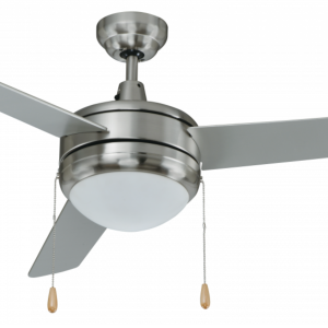 ROYAL PACIFIC 1079LED-BN-BN CONTEMPO 50" 3-BLADE CEILING FAN BRUSHED NICKEL - INTEGRAL LED LIGHT KIT