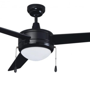 ROYAL PACIFIC 1079LED-MBK-MBK CONTEMPO 50" 3-BLADE CEILING FAN MATTE BLACK - INTEGRAL LED LIGHT KIT