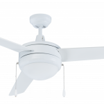 ROYAL PACIFIC 1079LED-WW-WW CONTEMPO 50" 3-BLADE CEILING FAN WHITE - INTEGRAL LED LIGHT KIT
