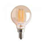 Keystone KT-LED4.5FG16-E12-822-A 4.5W E12 Dimmable Amber G16 LED Bulb