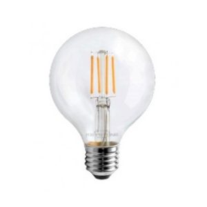 Keystone KT-LED5.5FG25-E26-927-C 5.5W Clear G25 Filament LED Bulb 2700K