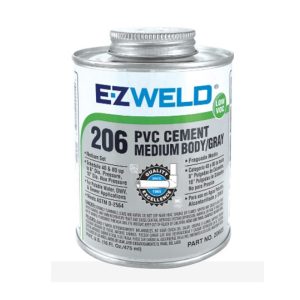 EZ-Weld GLPTS-206 Heavy Duty PVC Gray Cement