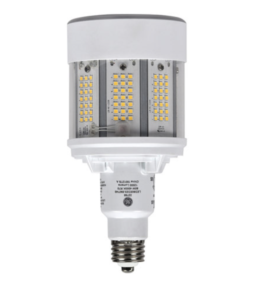 GE 22768 LED80ED23.5M/740 LED REPLACEMENT BULB ED23.5, STANDARD BASE (E26), 80W, 120-277V AC 4000K