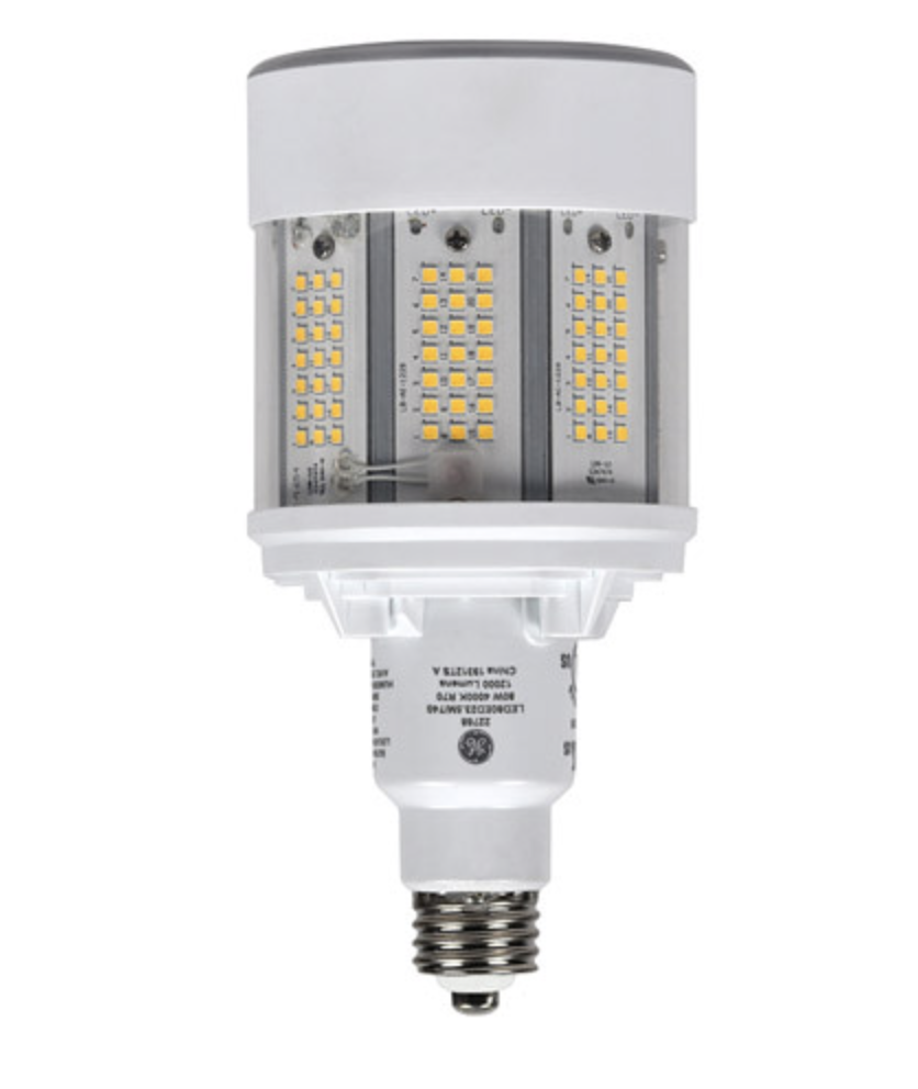 GE 93125008 LED80ED23.5M/750 LED REPLACEMENT BULB ED23.5, STANDARD BASE (E26), 80W, 120-277V AC 5000K