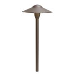 Kichler 15310AZT 8" Dome 12V Path Light Textured Architectural Bronze
