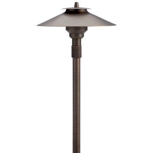 Kichler 15503CBR 12V Large Adjustable Height Path Light Centennial Brass