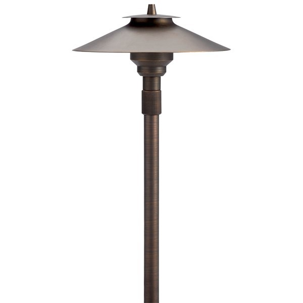 Kichler 15503CBR 12V Large Adjustable Height Path Light Centennial Brass