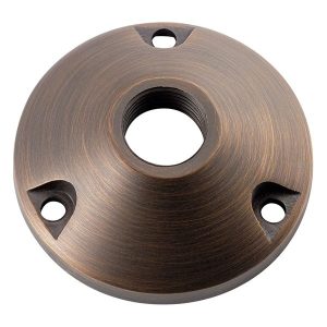 Kichler 15493CBR 12V 3" Round Mounting Base Centennial Brass