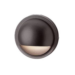 Kichler 15064AZT 12V Half Moon Deck Light Textured Architectural Bronze