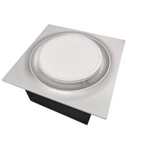 Aero Pure ABF110DHG5W Quiet Adjustable Speed Fan w/LED Light/Night Light & Humidity Sensor