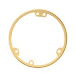 Enerlites 975509-C Brass 4" Round Floor Box Trim Ring