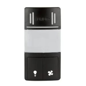 Enerlites DWHOS-L-BK Wall Switch Cover for Motion & Humidity Sensor, Black