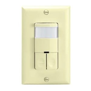 Enerlites DWOS-JD-I Ivory Commercial Grade In-Wall Bi-Level Occupancy/Vacancy Sensor