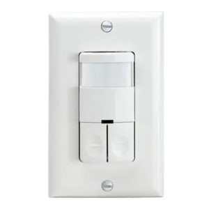 Enerlites DWOS-JD-W White Commercial Grade In-Wall Bi-Level Occupancy/Vacancy Sensor