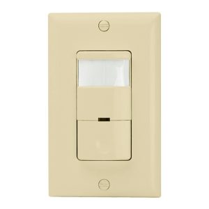Enerlites DWOS-J-I Ivory Passive Infrared (PIR) Occupancy and Vacancy Sensor