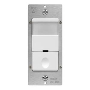 Enerlites DWOS-JM-W Decorator PIR Motion Sensor Switch, Single-Pole, 120V-277V, White