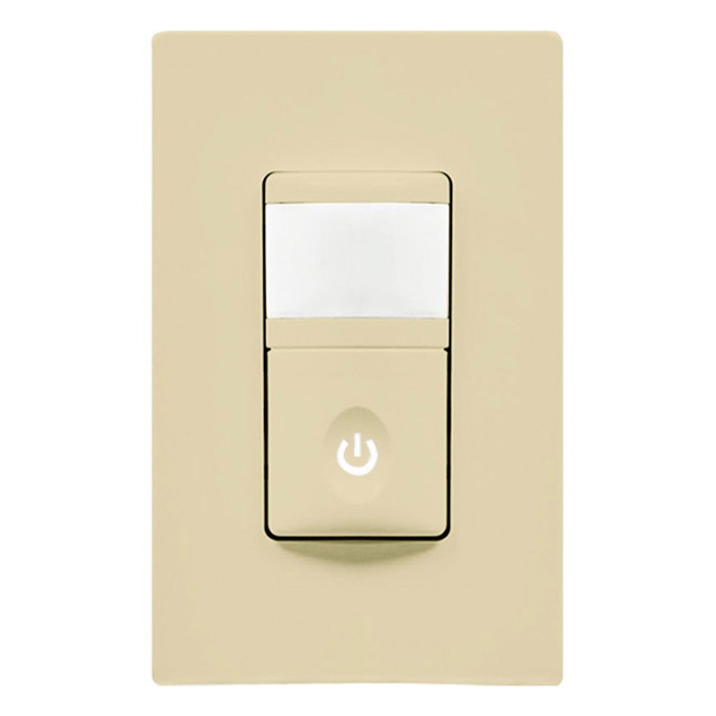 Enerlites HMOS-I Occupancy/Vacancy Motion Sensor Single Pole In-Wall Switch - Ivory
