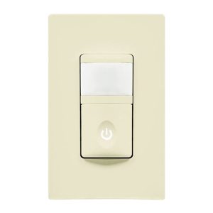 Enerlites HMOS-LA Occupancy/Vacancy Motion Sensor Single Pole In-Wall Switch - Light Almond