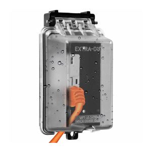 Enerlites IUC1V-D Weatherproof Outdoor Cover For Decorator/GFCI Receptacle - 1 Gang Extra-Duty