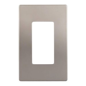 Enerlites SI8831-NK Nickel 1 Gang Decorator Wall Plate