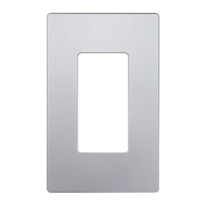 Enerlites SI8831-SV Silver 1 Gang Decorator Wall Plate