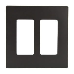 Enerlites SI8832-DB Dark Bronze 2 Gang Decorator Wall Plate