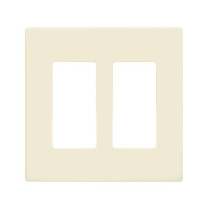 Enerlites SI8832-LA Light Almond 2 Gang Decorator Wall Plate