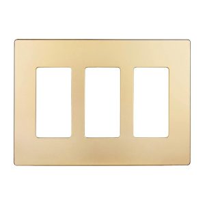 Enerlites SI8833-GD Gold 3 Gang Decorator Wall Plate