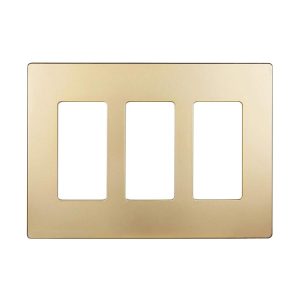 Enerlites SI8833-I Ivory 3 Gang Decorator Wall Plate