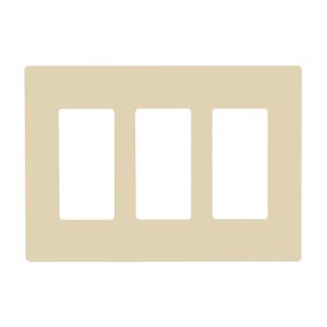 Enerlites SI8833-LA Light Almond 3 Gang Decorator Wall Plate