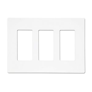 Enerlites SI8833-W White 3 Gang Decorator Wall Plate