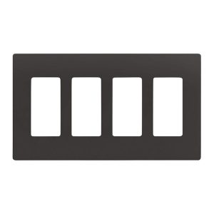 Enerlites SI8834-DB Dark Bronze 4 Gang Decorator Wall Plate