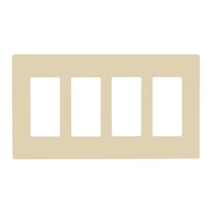 Enerlites SI8834-I Ivory 4 Gang Decorator Wall Plate