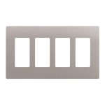 Enerlites SI8834-NK Nickel 4 Gang Decorator Wall Plate