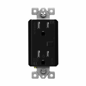 Enerlites WF15RM-BK Black 15 Amp 120-Volt Tamper-Resistant Smart Wi-Fi Outlet