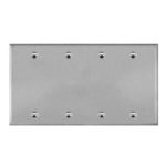 Enerlites 7704 Blank Cover 4-Gang Metal Wall Plate