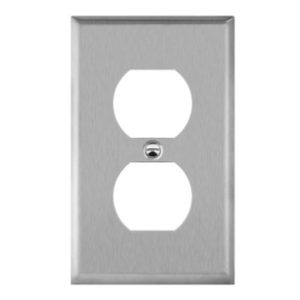 Enerlites 7721 Duplex Receptacle One-Gang Metal Wall Plate