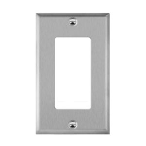 Enerlites 7731 Decorator/GFCI One-Gang Metal Wall Plate